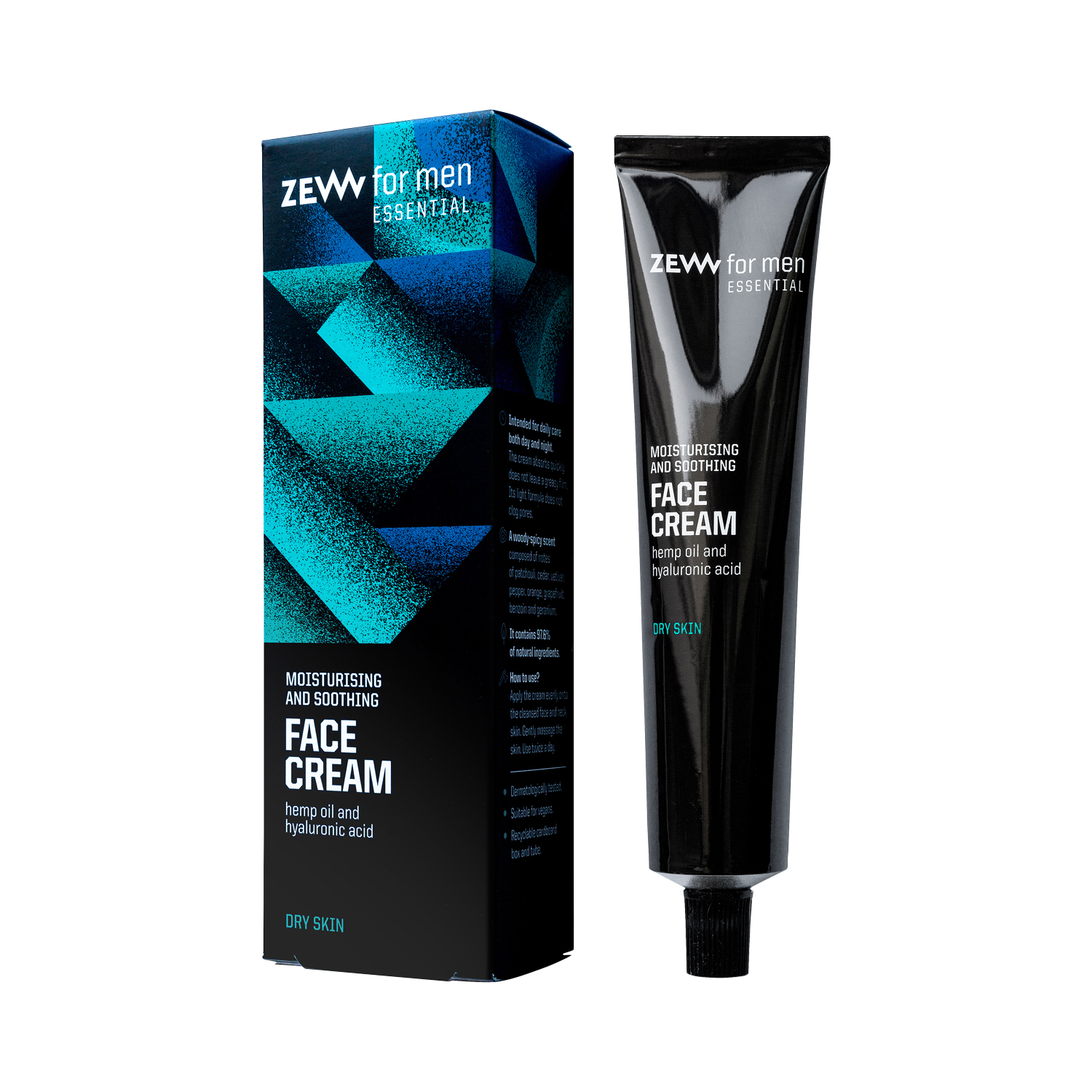 ZEW for men - Essential Face Cream - Feuchtigkeitscreme für trockene Haut