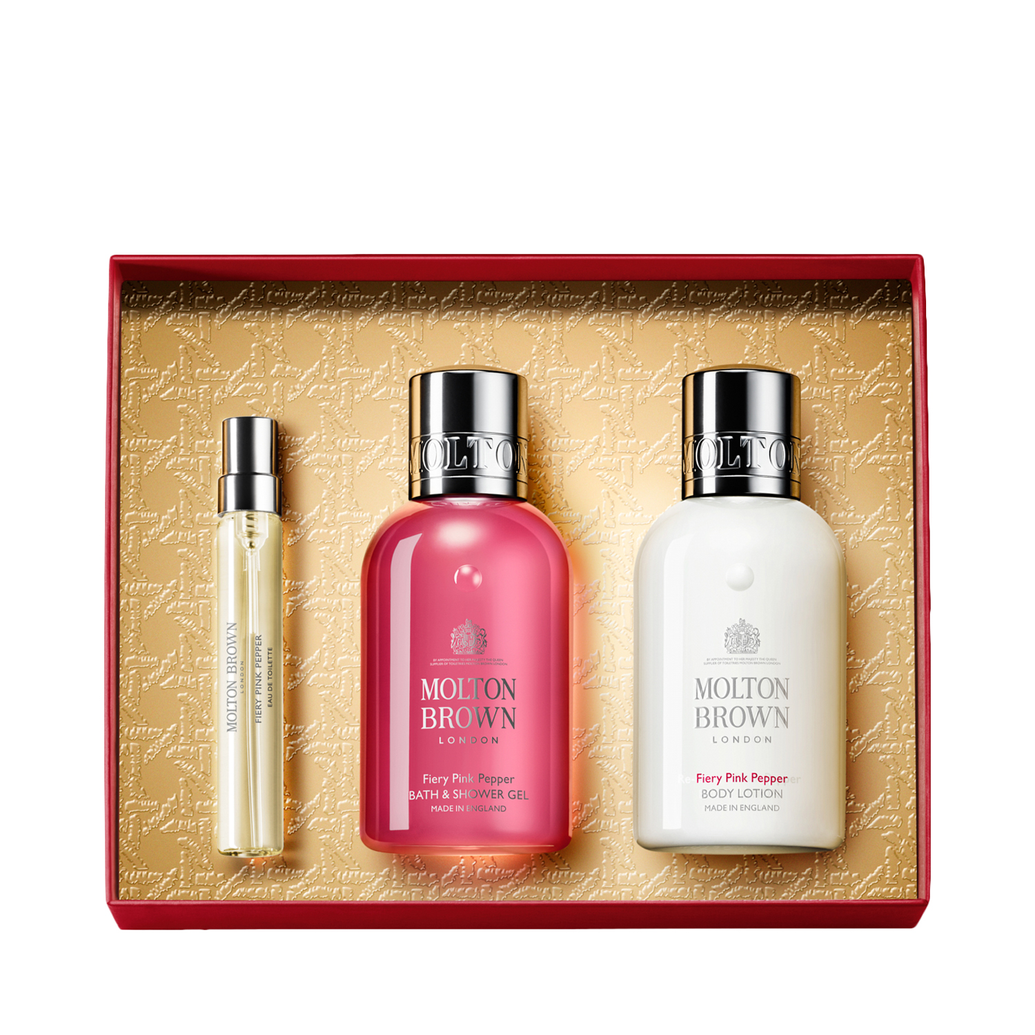Molton Brown - Fiery Pink Pepper Fragrance Collection - Limitiertes 3-tlg. Körperpflege Set