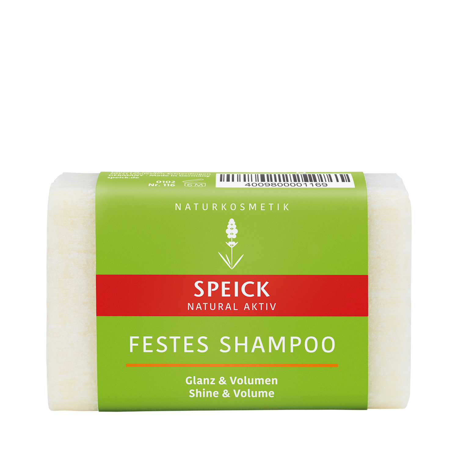 Speick - Natural Aktiv - Festes Shampoo Glanz & Volumen - Haarseife für normales Haar