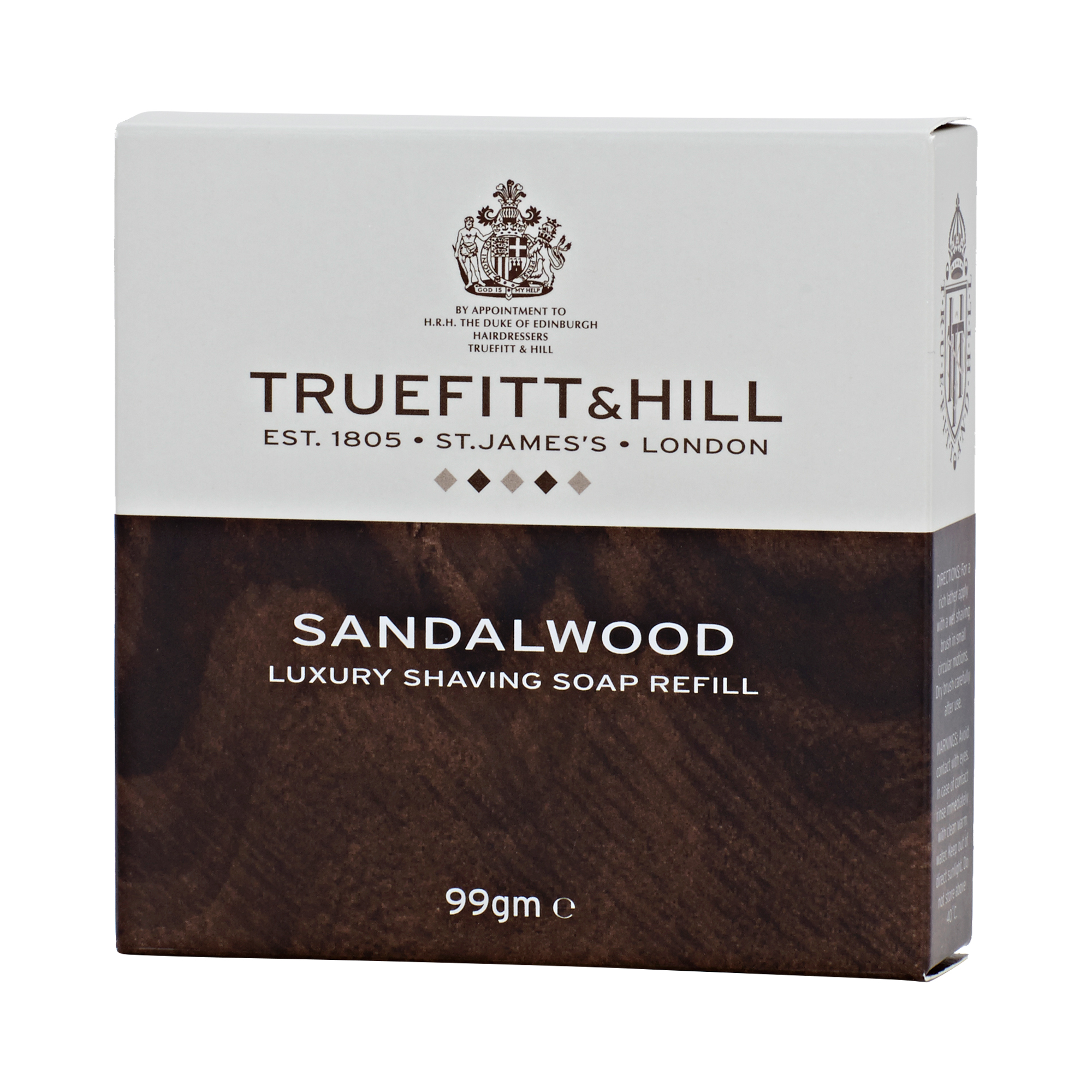 Truefitt & Hill - Sandalwood Shaving Soap Refill - Nachfüllpack für Holztiegel