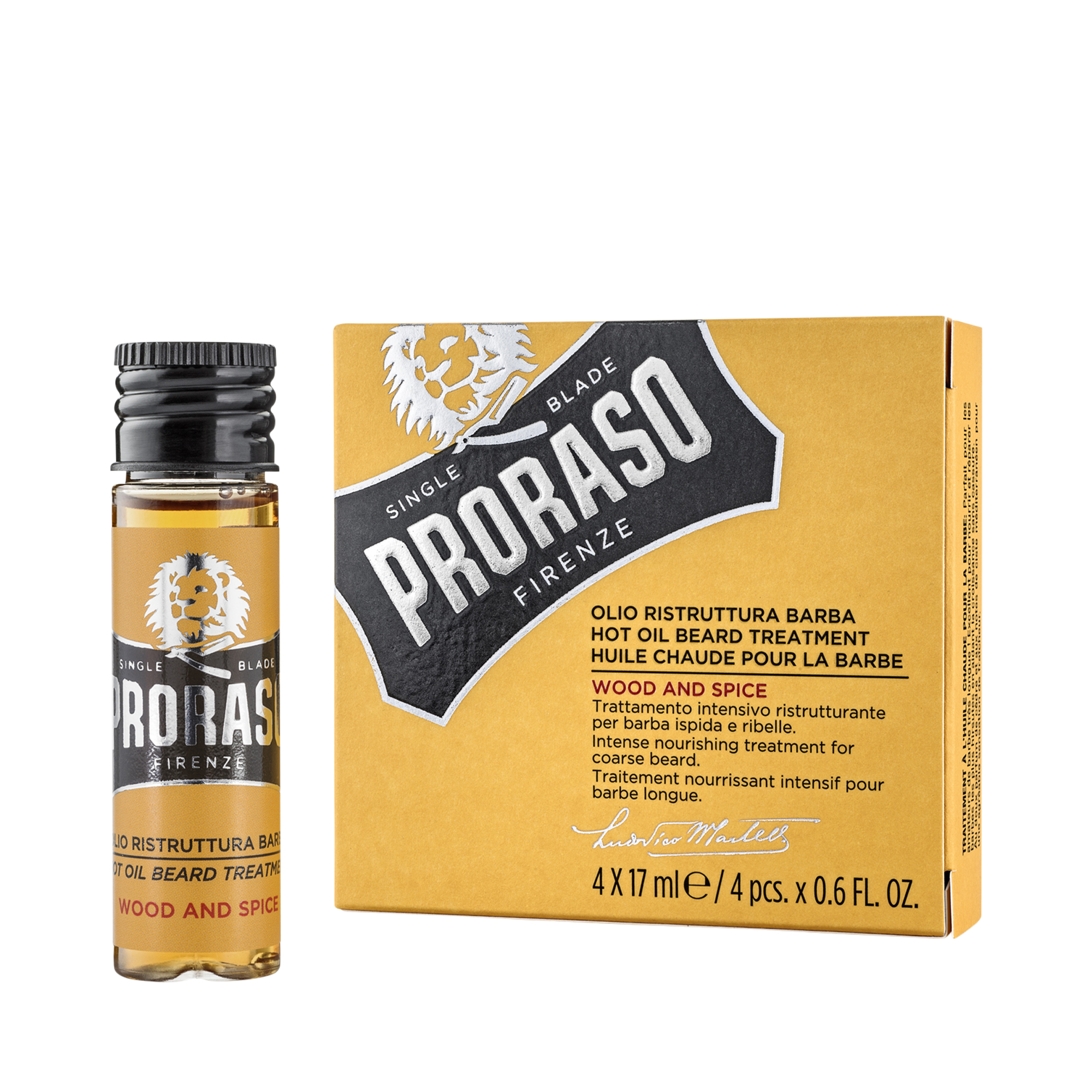 Proraso -  Heißes Bart Öl - Wood & Spice - SINGLE BLADE