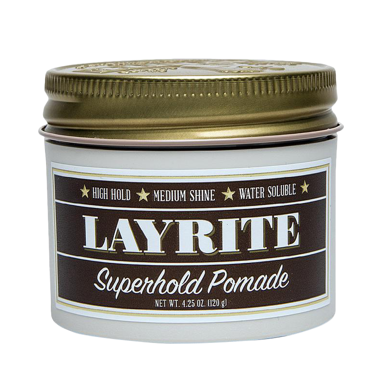Layrite - Superhold Pomade - fester Halt, mittlerer Glanz, wasserlöslich