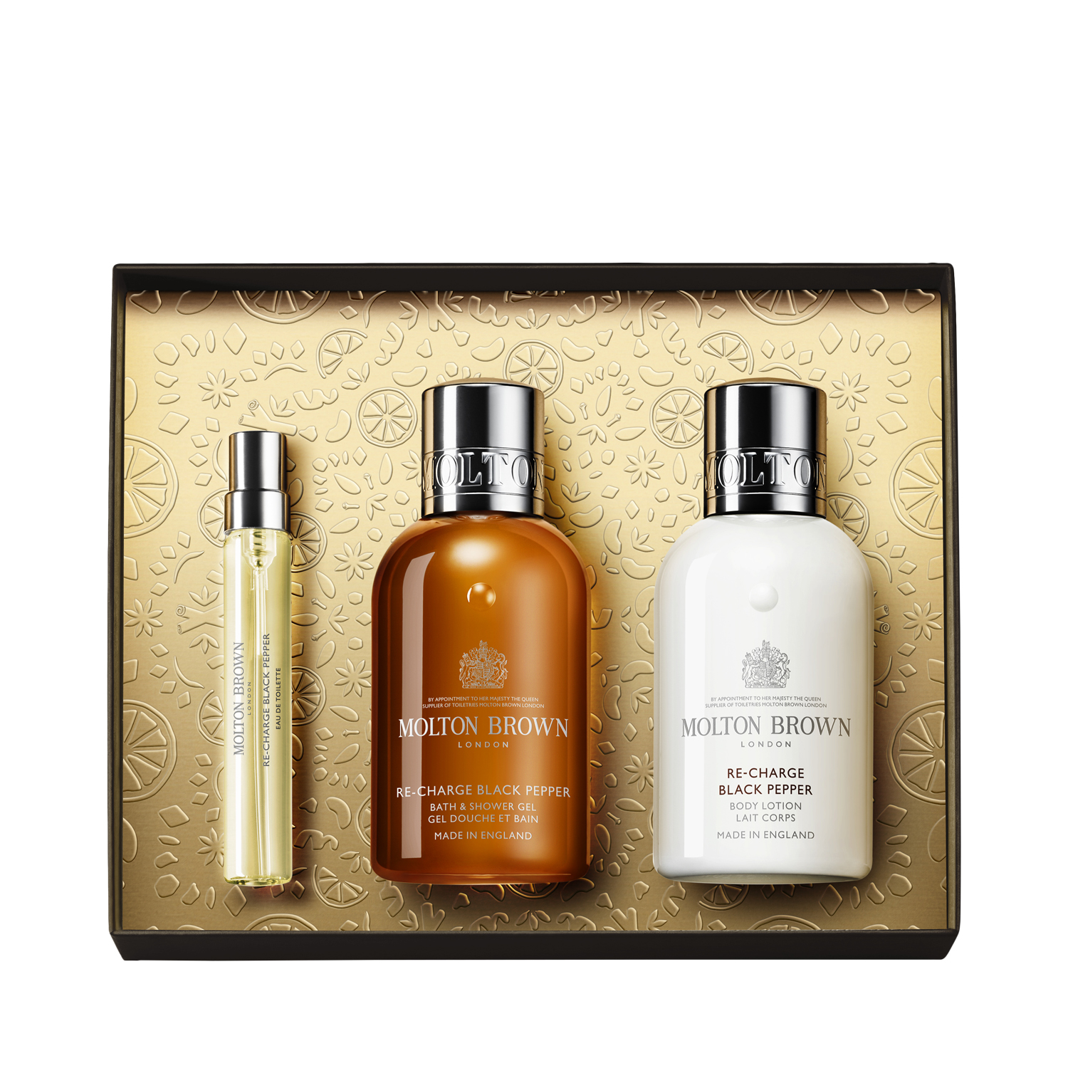 Molton Brown - Re-charge Black Pepper Fragrance Collection - Limitiertes 3-tlg. Geschenk Set