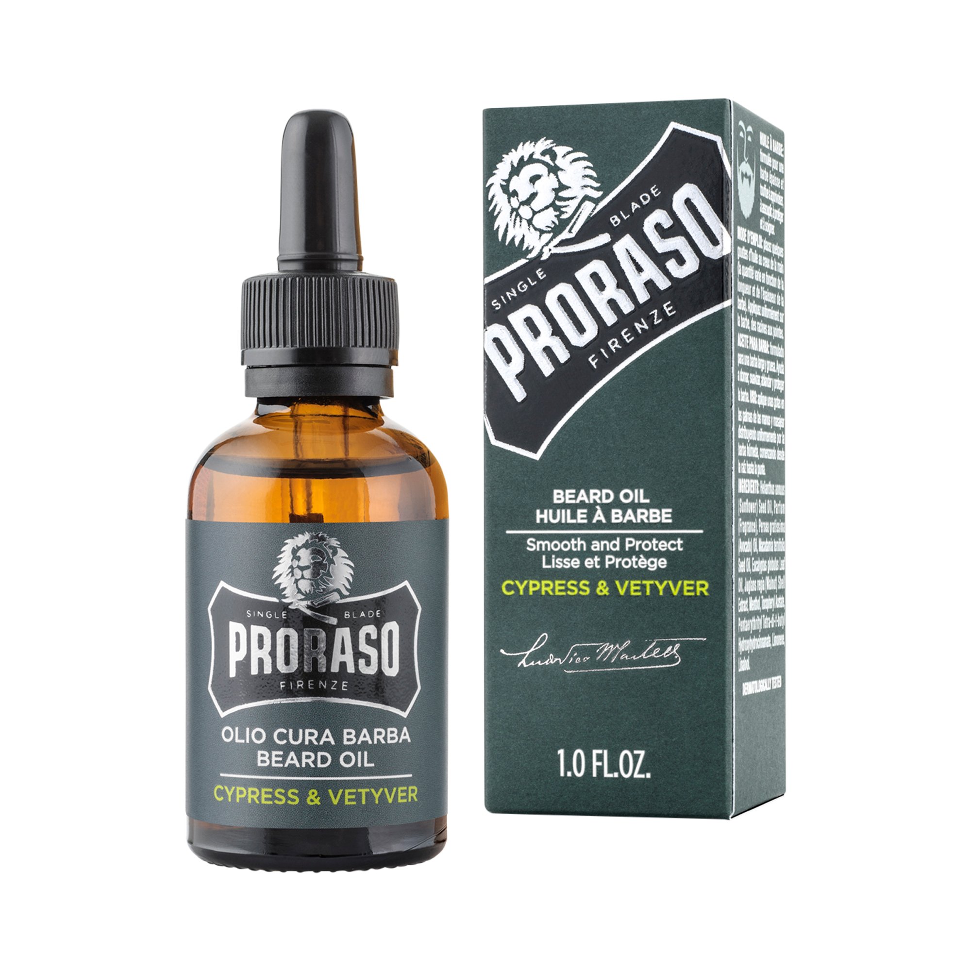 Proraso - Beard Oil - Bartöl - Cypress & Vetyver - SINGLE BLADE