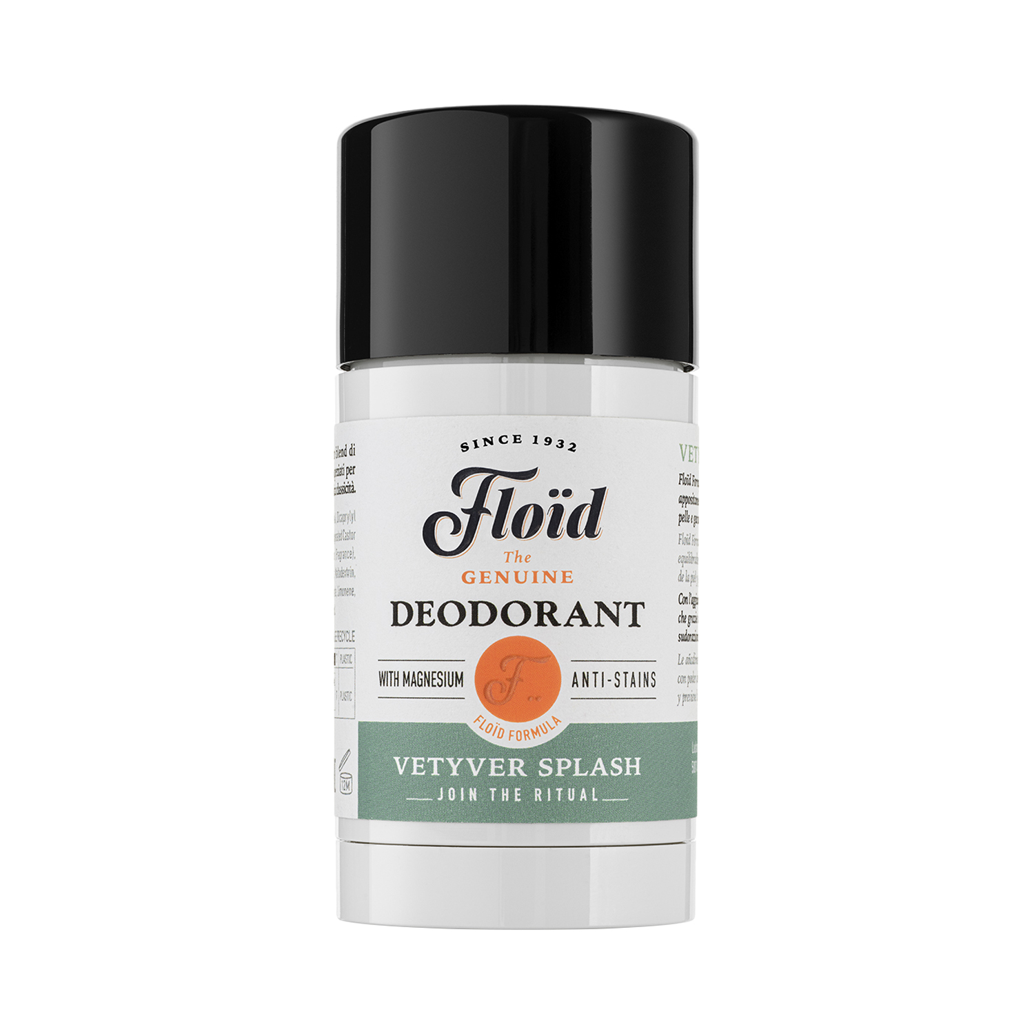 Floid - Genuine Deodorant Vetyver Splash - Deo Stick