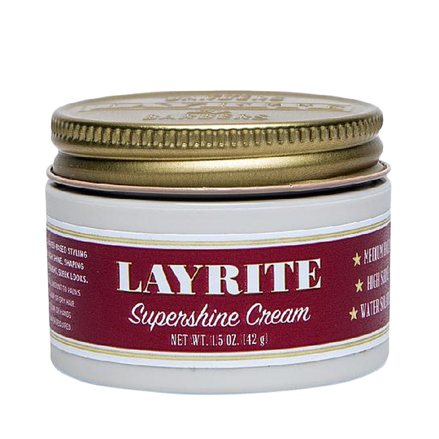Layrite - Supershine Cream - Glanzgel - mittlerer Halt, hoher Glanz, wasserlöslich