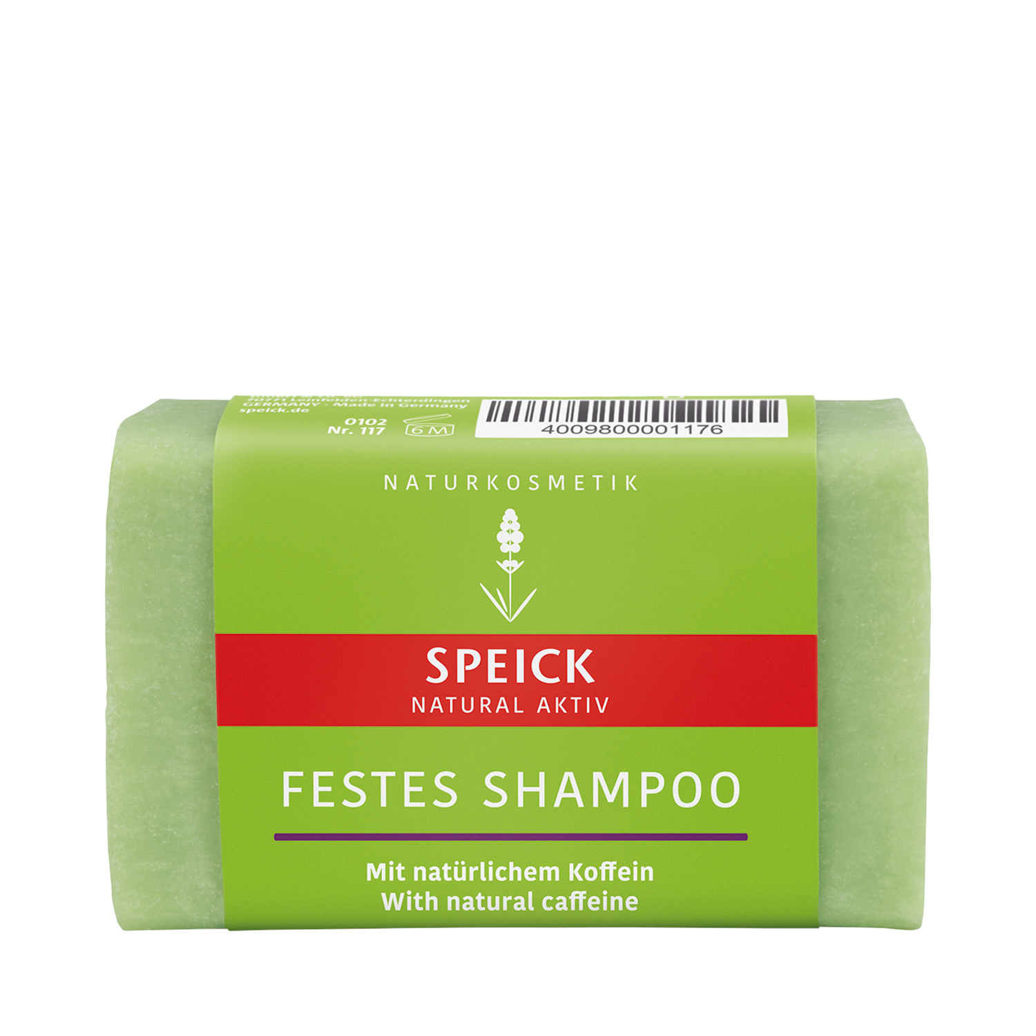 Speick - Natural Aktiv - Festes Shampoo mit natürlichem Koffein - Haarseife für geschwächtes Haar