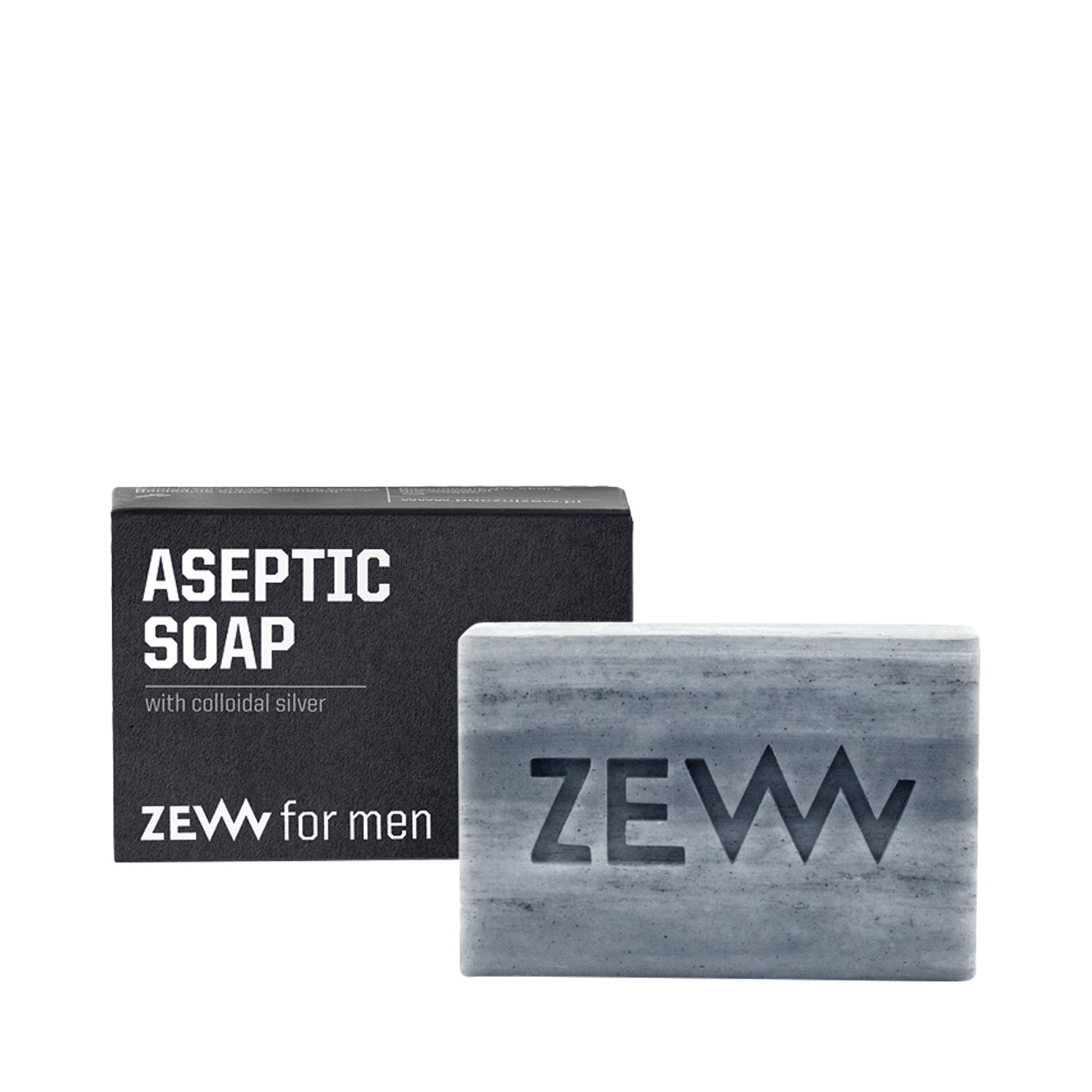 ZEW for men - Aspetic Soap - Seife mit Silber und Aktivkohle