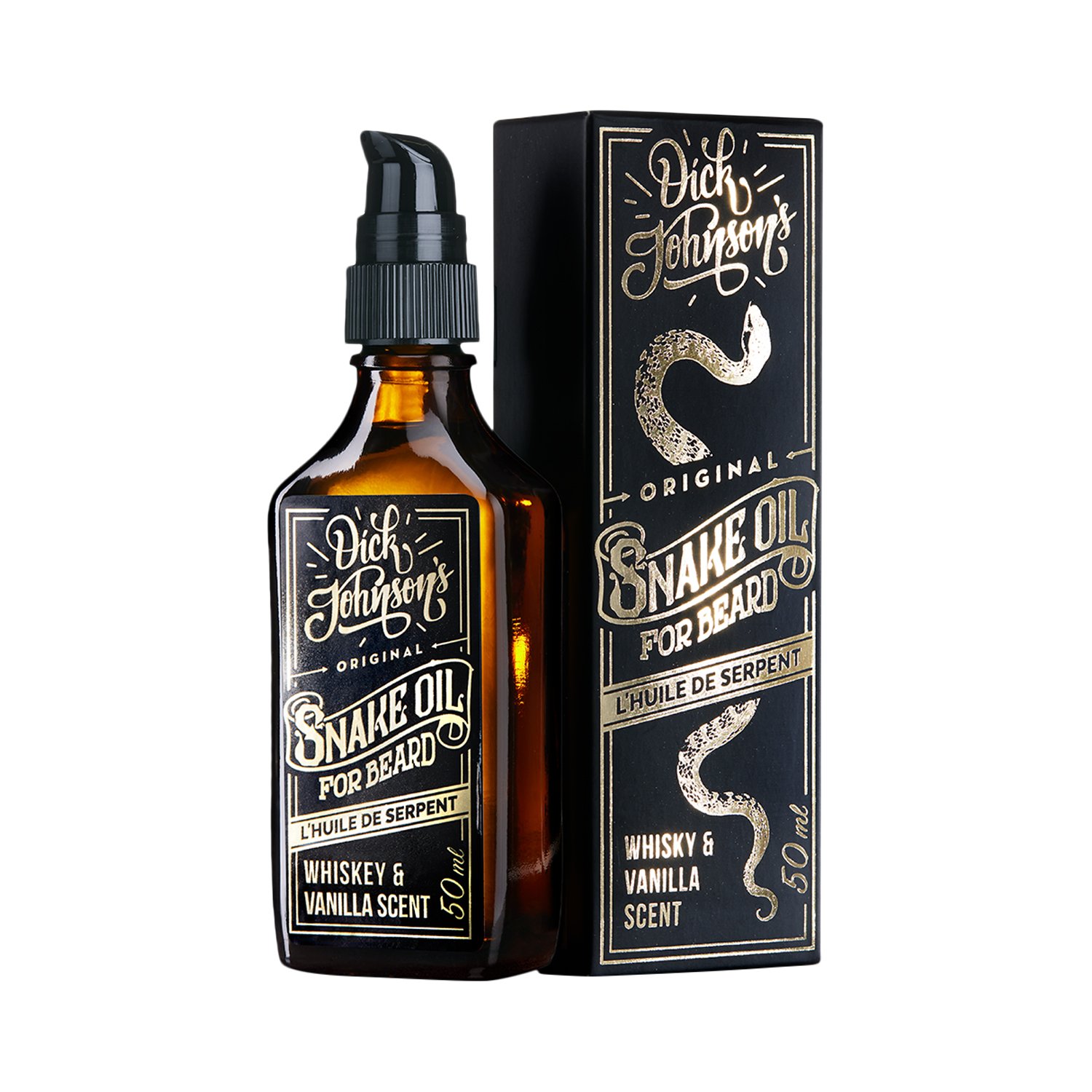 Dick Johnson - Beard Oil Snake - Whiskey & Vanilla - Bartöl