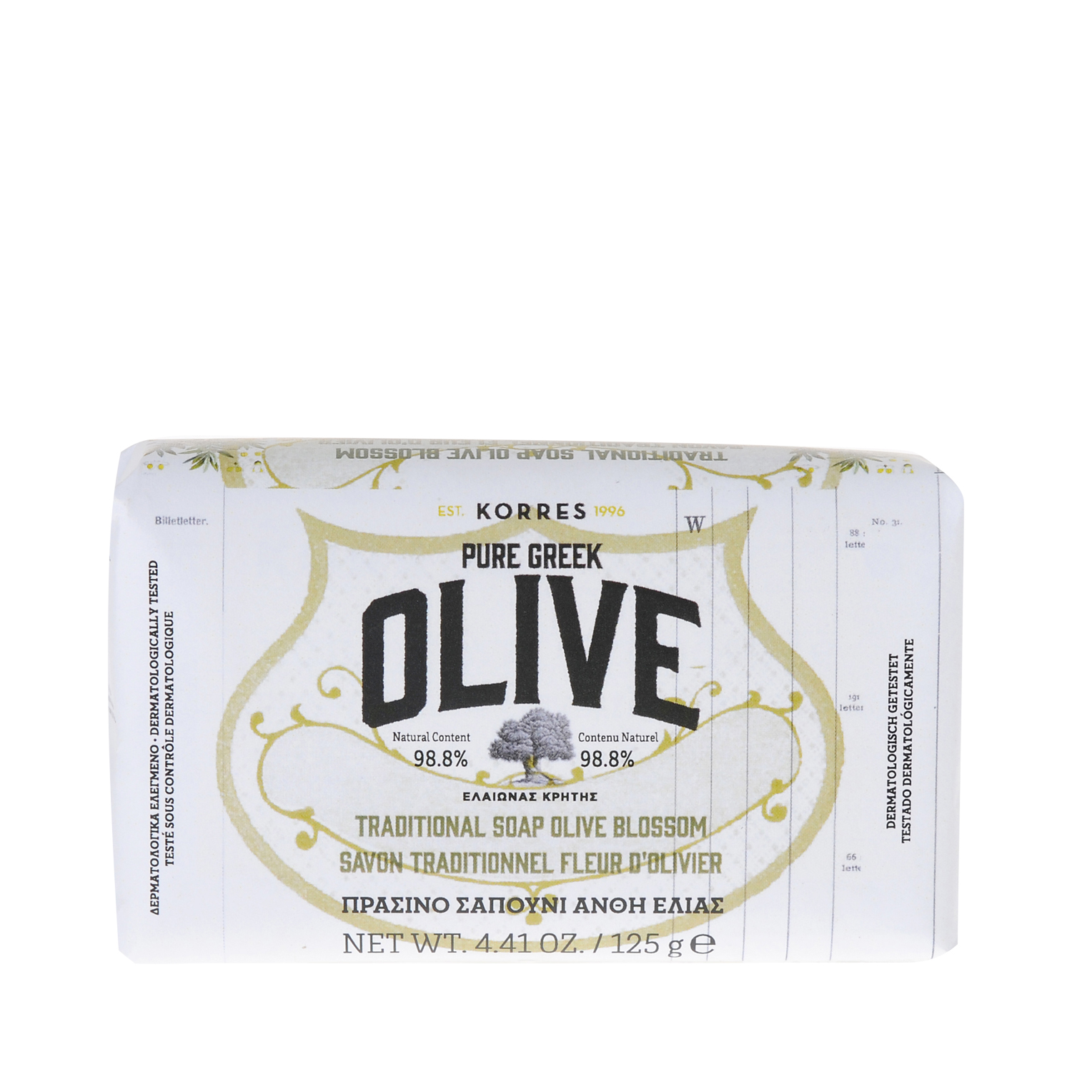 Korres - PURE GREEK OLIVE - Traditional Soap Olive Blossom - Körperseife mit Olivenblüte