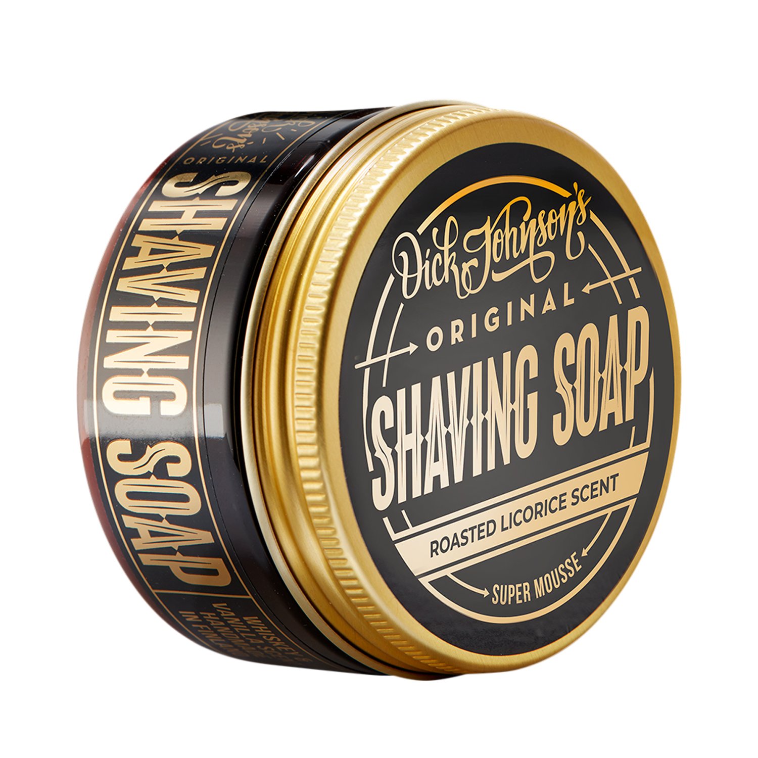 Dick Johnson - Shaving Soap Super Mousse - Roasted Licorice - Rasierseife