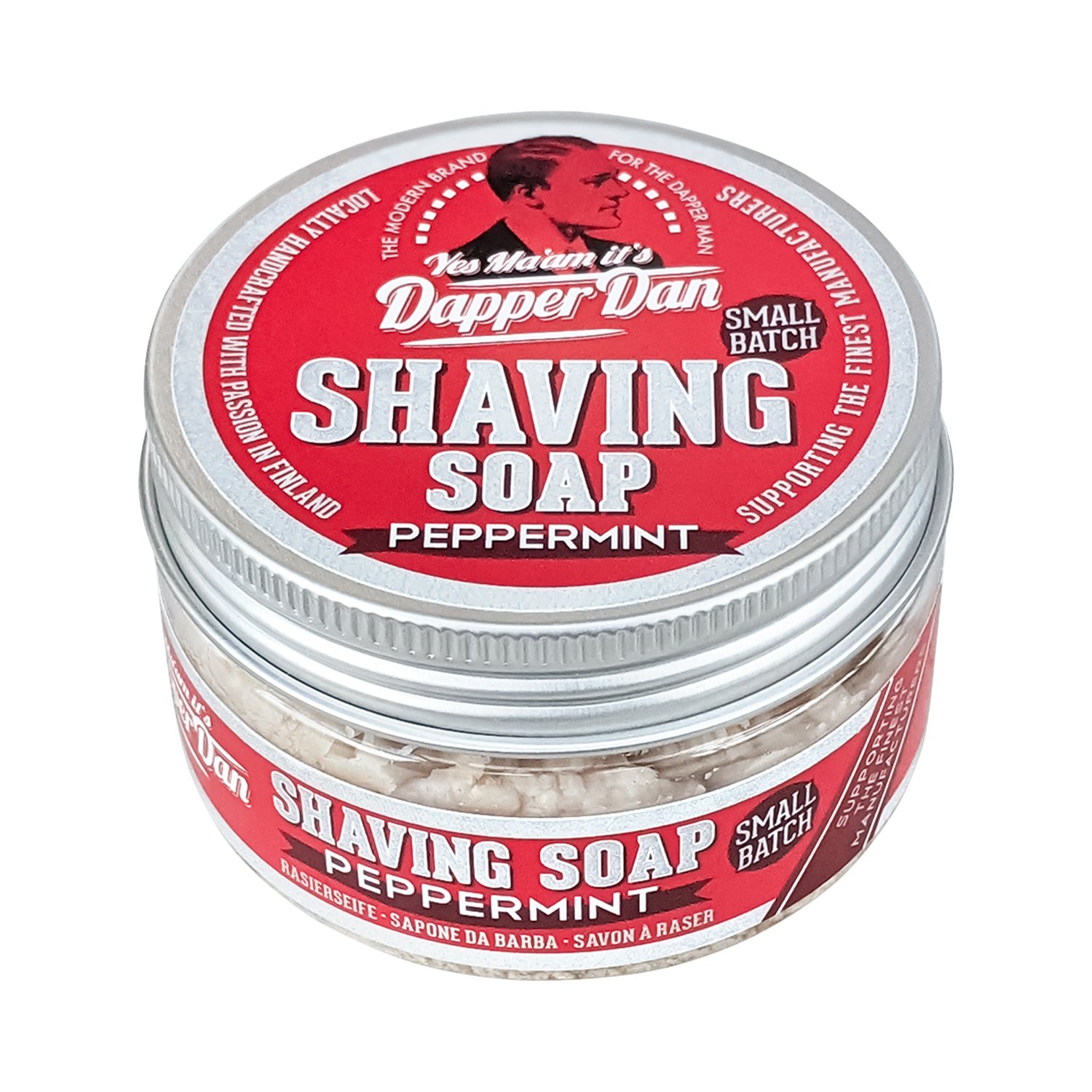 Dapper Dan - Shaving Soap Peppermint - Rasierseife Pfefferminze in Kunststoffdose
