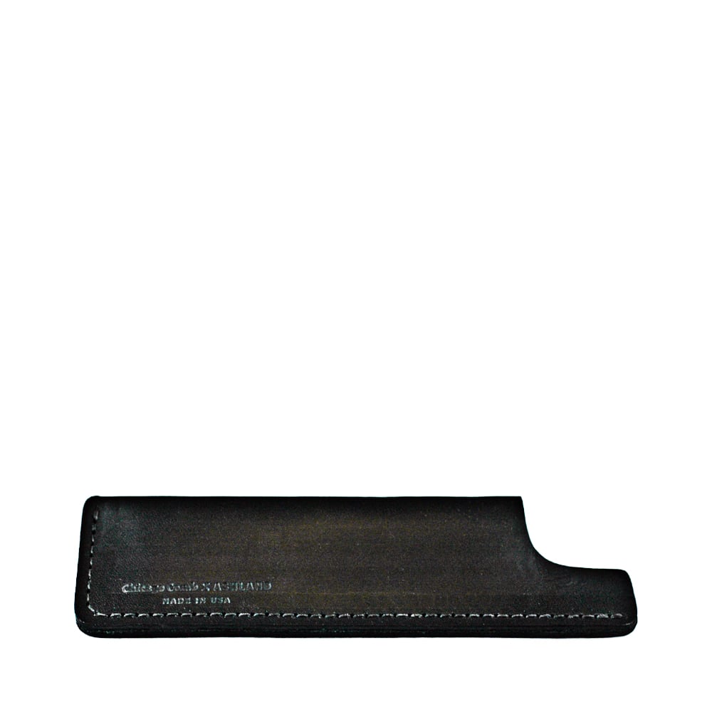 Chicago Comb - Leder-Etui, schwarz, für Kamm No. 1 oder 5 (lang)