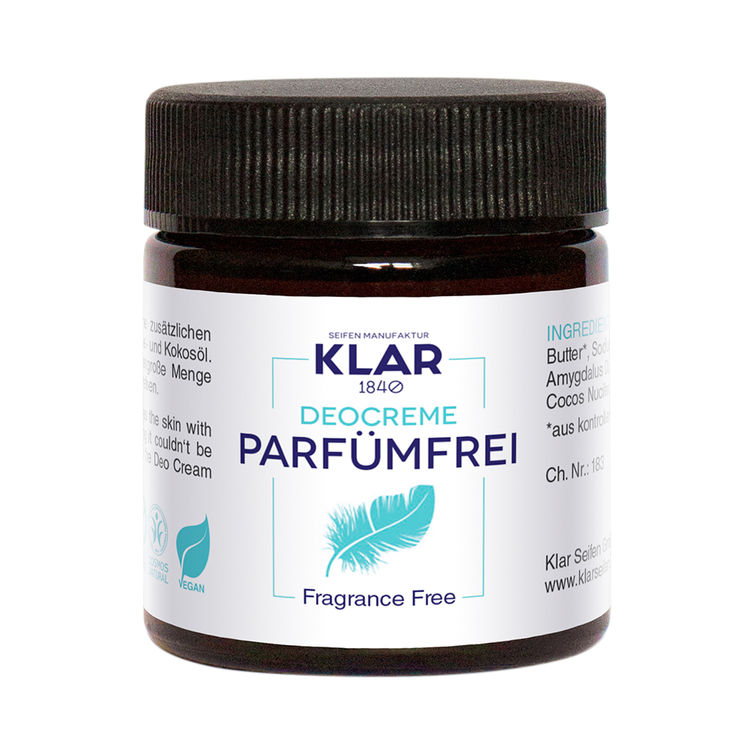 Klar's  - Deocreme - parfümfrei