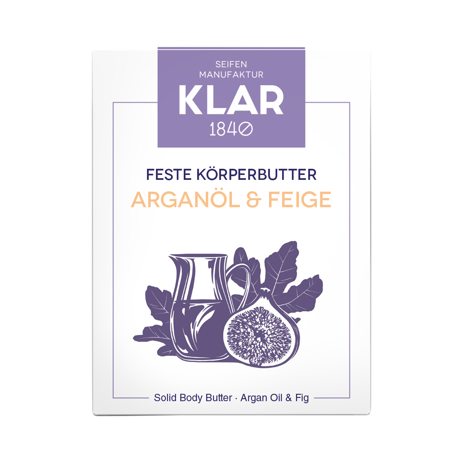 Klar's - feste Körperbutter - Arganöl & Feige