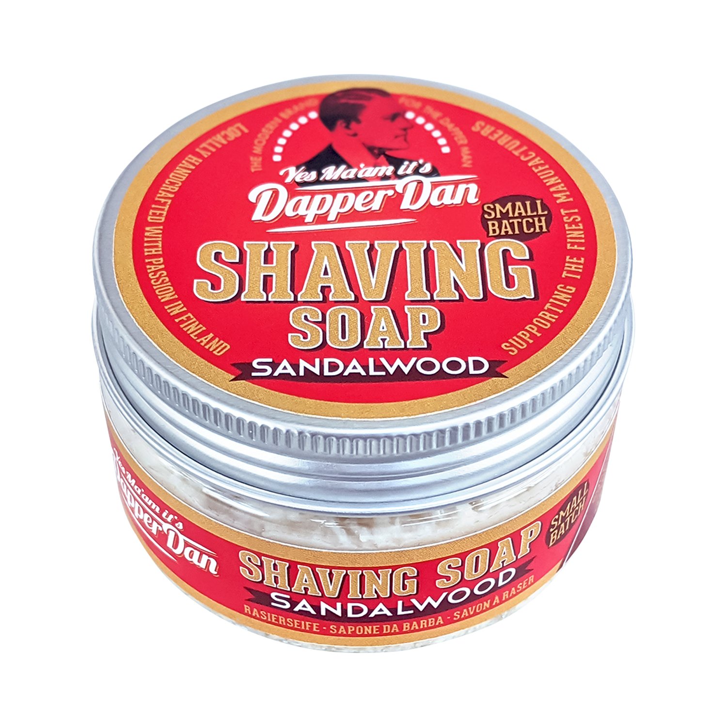 Dapper Dan - Shaving Soap Sandalwood - Rasierseife Sandelholz in Kunststoffdose